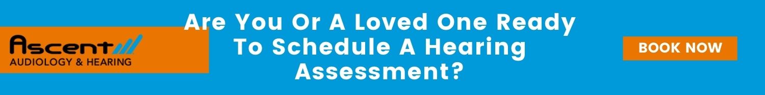 Schedule a hearing assessment at Ascent Audiology Arizona banner